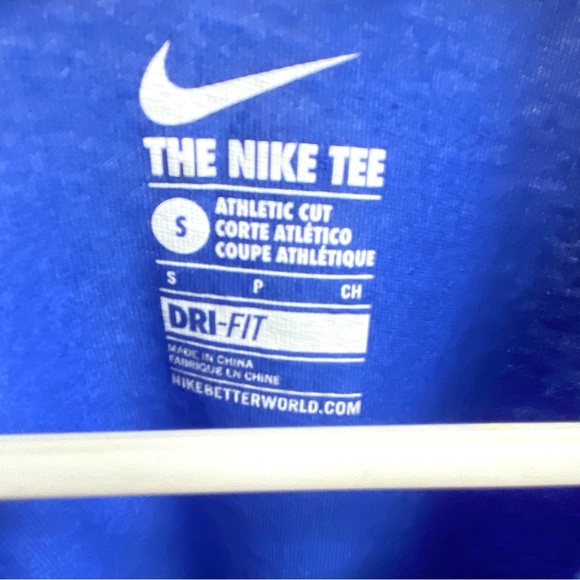 Nike Shirts & Tops Nike Drifit Athletic Cut Tee Blue Just Buckets